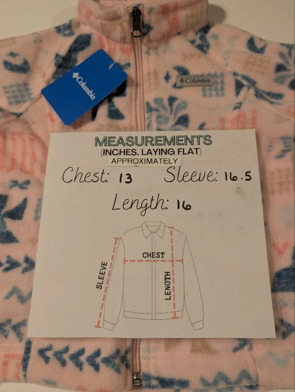 Columbia Benton Springs II PrInted Fleece Jacket Size 4T